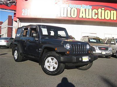 07 unlimited 4 door 4wd 4x4 automatic transmission carfax certified soft top ac