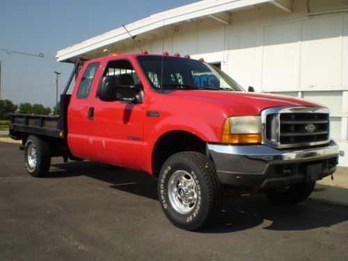 2000 ford f350 supercab xlt 4x4 flatbed 7.3l diesel auto 200k