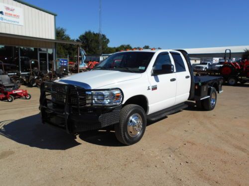 2008 dodge ram 3500 4x4  crew cab cm skirted  flatbed 1 owner carfax avl.