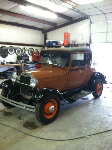 1929 ford model a special leatherback coupe