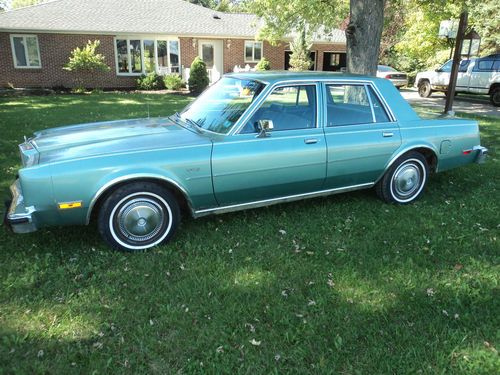 1980 chrysler lebaron sedan 4 door barn find 31k miles sleeper 225 slant six 6