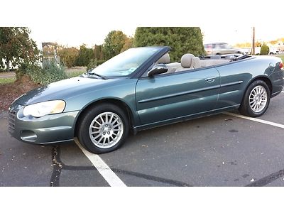 2005 chrysler sebring convertible touring,..low milage !!,clean ct. title