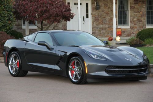 2014 chevrolet corvette stingray 3lt cyber gray automatic 159 miles no reserve !