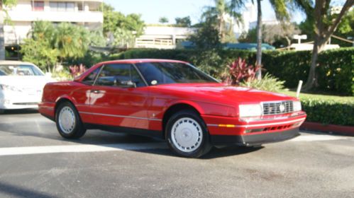 1990 cadillac allante base convertible 2-door 4.5l hard top low miles