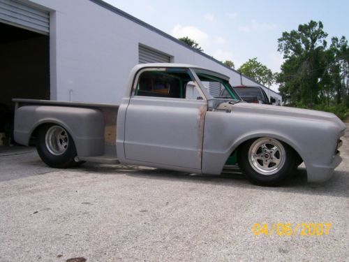 1967 chevy pickup stepside, chopped,tubbed, tube chassis, suicide doors