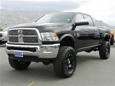 Dodge ram. mega cab cummins diesel 4x4 custom new lift wheels tires nav laramie