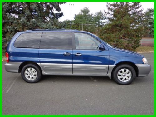 2004 kia sedona 7 passenger van only 85k mi leather sunroof rear ac no reserve