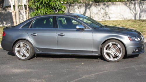 2012 audi s4 prestige plus quattro 4k miles 3.0l supercharged 6/speed manual awd