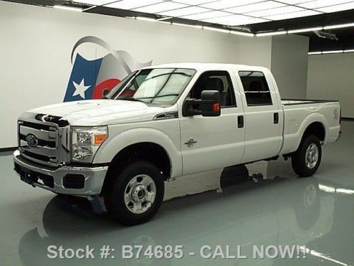 2012 ford f-250 4x4 xlt crew 4x4 diesel 6-passenger 56k texas direct auto