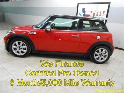 08 cooper s gps navigation sunroof leather warranty we finance texas