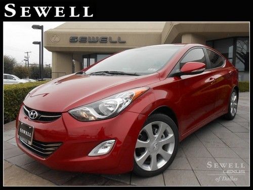 2012 hyundai elantra bluetooth heated seats xm radio leather sunroof 1-owner