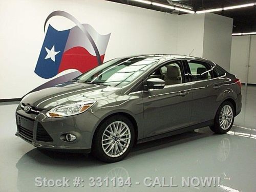 2012 ford focus sel sedan automatic leather sunroof 34k texas direct auto