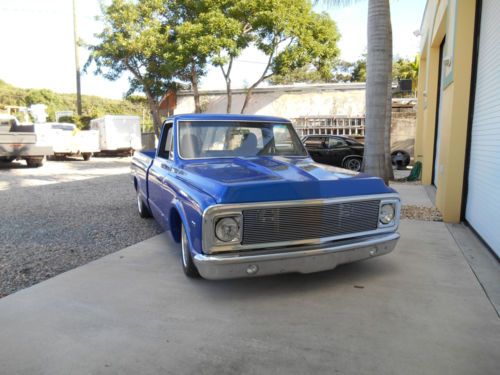 1969 chevrolet c10 572 truck short bed pro touring air ride bagged shop truck