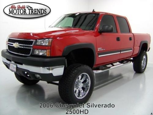 2006 chevy silverado 2500 2500hd lifted duramax diesel custom wheels only 40k