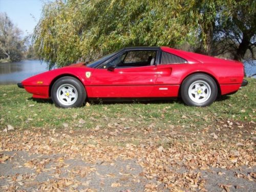 1980 ferrari 308 gtsi 2.9l v8 red on black leather