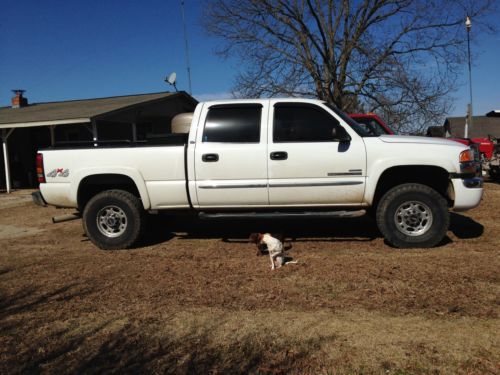 2007 gmc sierra 2500hd 90k miles white