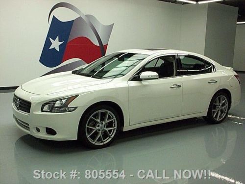 2011 nissan maxima 3.5 sv sport sunroof htd leather 17k texas direct auto