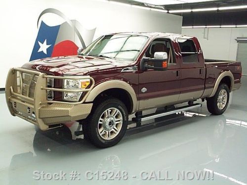 2011 ford f250 king ranch 4x4 diesel sunroof nav 25k mi texas direct auto