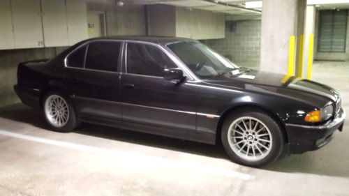 1998 bmw 740i sedan - 25,510 miles!! pearl black (vin: wbagf8324wdl56118)