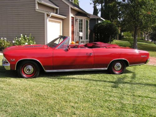 1966 chevrolet chevelle ss convertible, stunning upper grade driver.