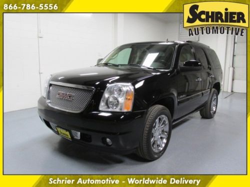 2007 gmc yukon denali black awd sunroof navi rear entertainment power lift