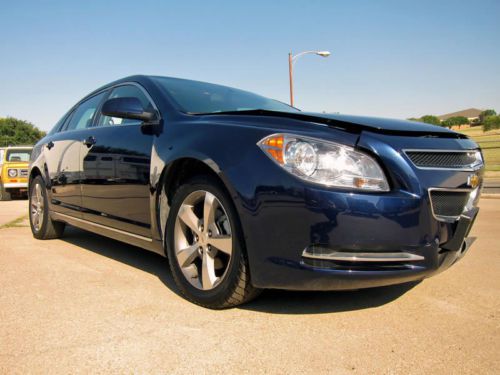 2011 chevrolet malibu lt, wrecked and rebuildable, economical i4 engine, more!