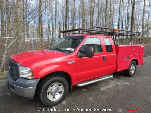 2006 ford f350xl super duty mechanics service truck box 5.4l gas auto ac rack