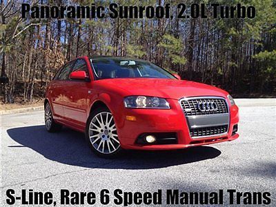 S-line leather panoramic sunroof 2.0l turbo rare 6 speed manual transmission