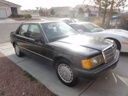 1992 mercedes-benz 190e i6 2.6l 4 door metallic grey two-tone leather hud