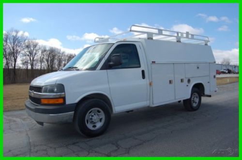 2007 chevy express 3500 cargo van kuv utility service fleet service 1 owner