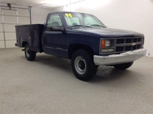 1998 chevy c2500 pickup utility bed 5.7 v8 only 59k miles work truck only $8995