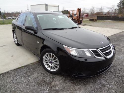 Repairable bank repo 2008 saab 9-3 2.0t sedan 4-door 2.0l not salvage no key