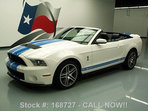 2010 ford mustang shelby gt500 svt cobra convertible! texas direct auto
