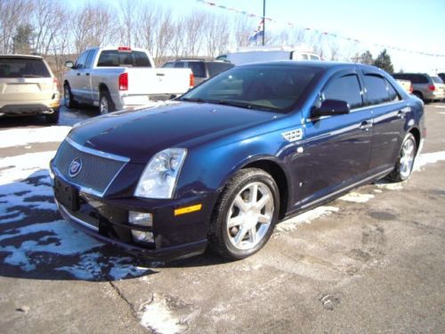 2008 Cadillac STS-4 Auto 3.6L AWD 4 Door Leather TC Moonroof 6 CD DVD Navi Blue, US $10,995.00, image 3
