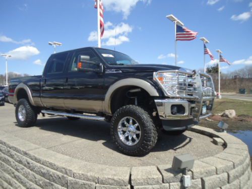 Crew cab 4x4 6.2l v8 lift only 12k miles ex condition certified lariat low apr