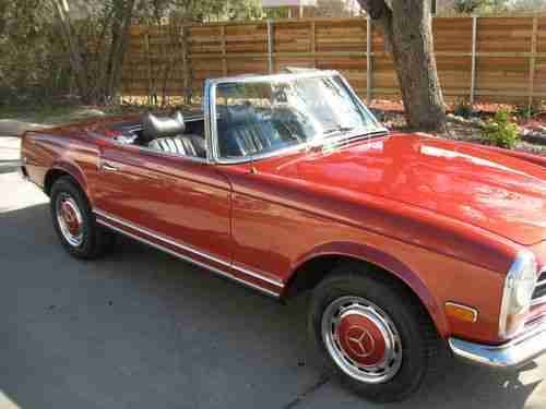 MERCEDES BENZ 280SL     113 BODY STYLE     TEXAS CAR, image 2