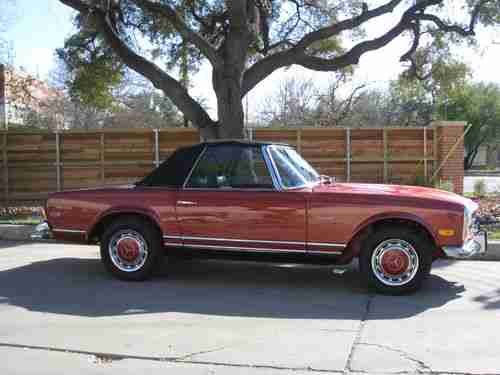 MERCEDES BENZ 280SL     113 BODY STYLE     TEXAS CAR, image 3