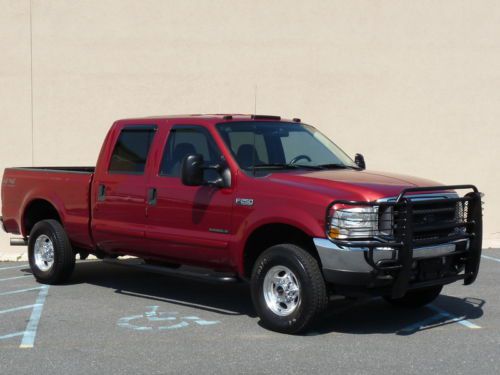 ~~02~ford~f-250~diesel~7.3l~crew~cab~short~bed~xlt~4x4~supernice~no~reserve~~