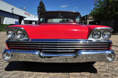 Restored 1959 Ford Fairlane 500 390/Auto PS PB ShavedHandles AC California Clean, image 3