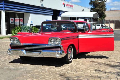 Restored 1959 Ford Fairlane 500 390/Auto PS PB ShavedHandles AC California Clean, image 5