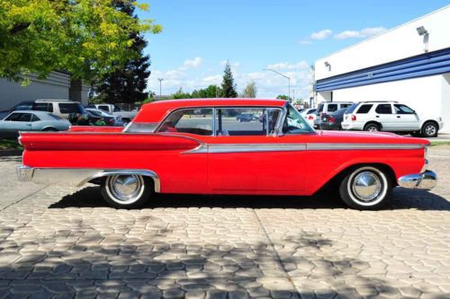 Restored 1959 Ford Fairlane 500 390/Auto PS PB ShavedHandles AC California Clean, image 6