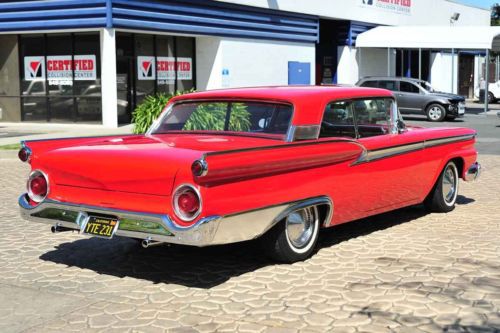 Restored 1959 Ford Fairlane 500 390/Auto PS PB ShavedHandles AC California Clean, image 13