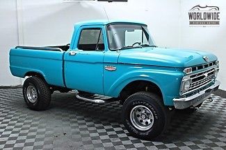 1966 ford f100 custom cab fully restored 4x4 upgraded chasis! v8 auto