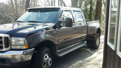 2003 ford f350 crew cab lariat le 4x4 diesel dually...loaded!!! leather...nice!!