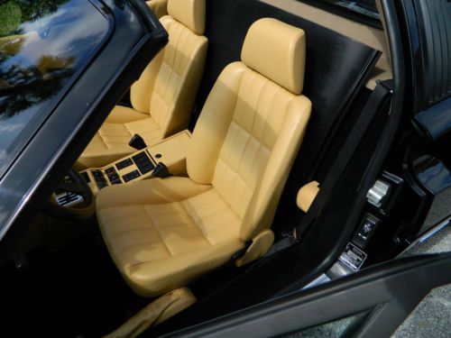 1988 FERRARI 328 GTS BLACK NERO BEIGE TAN ABSOLUTELY GORGEOUS ICE COLD A/C, image 3