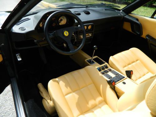 1988 FERRARI 328 GTS BLACK NERO BEIGE TAN ABSOLUTELY GORGEOUS ICE COLD A/C, image 4