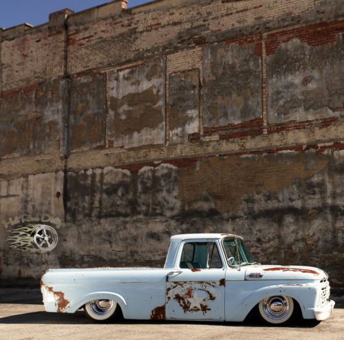 1963 ford truck hot rat rod street rod air bagged ride chevy 3100 patina dream