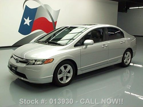 2006 honda civic ex sedan automatic leather sunroof 41k texas direct auto