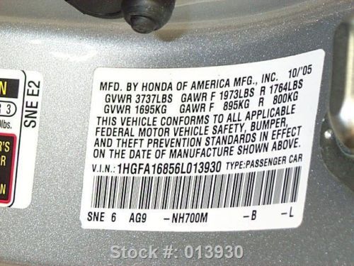 2006 HONDA CIVIC EX SEDAN AUTOMATIC LEATHER SUNROOF 41K TEXAS DIRECT AUTO, US $12,980.00, image 11