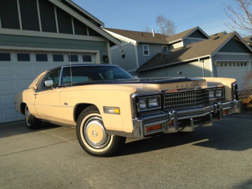 Rare! 1 of 475 cadillac eldorado biarritz classic 66k orig mile astroroof 76-77